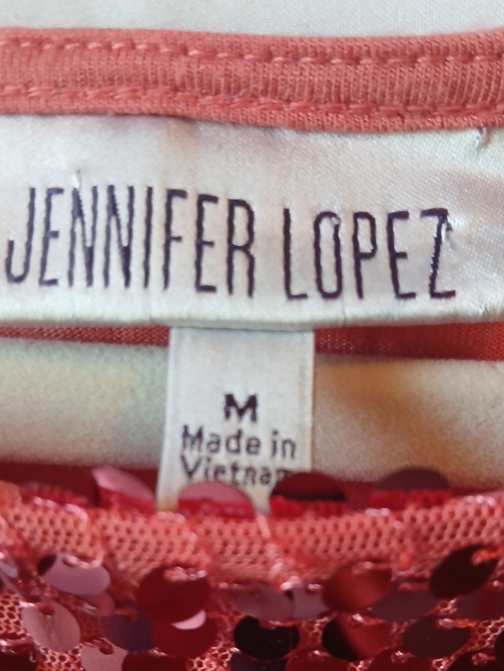Jennifer Lopez Red Sequin Crop Top SEE VIDEO! - Picture 3 of 3